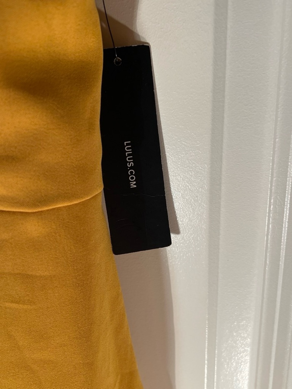Lulu's Mustard Strapless Ruffle Mini Dress - Picture 3 of 8